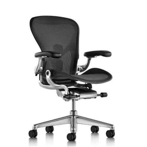 Herman Miller Aeron Onyx Polished Full-Options